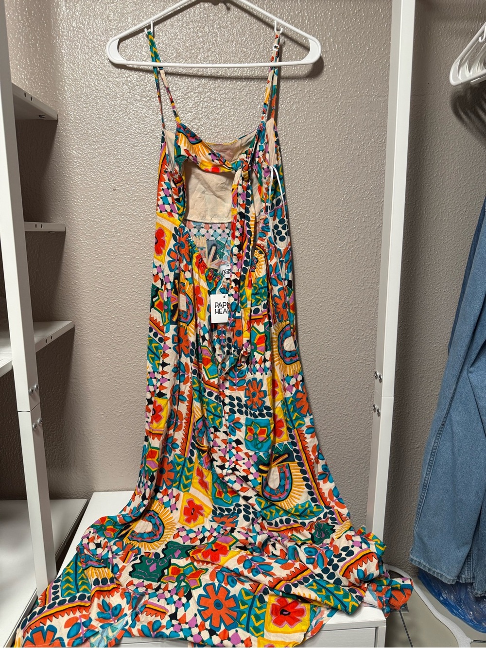Boho Floral Patchwork Maxi Dress - Yellow Multi - Picture 4 of 4